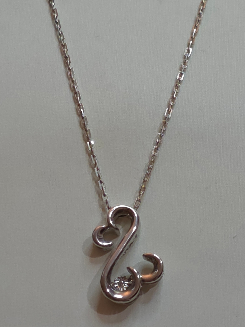 ZALES JANE SEYMOUR GENUINE DIA 925 STERLING SILVER PENDANT WITH 925 20 IN CHAIN